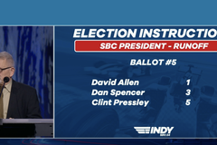 Run-off election for SBC president included three candidates | Baptist Press