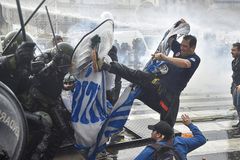 Violent protests break out in Argentina as spending bill advances