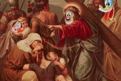 Jesus ‘Looney Tunes’ painting removed from exhibit amid outcry for mocking Christianity