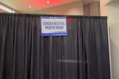 DNC features 'gender-neutral prayer room,' repurposed 'all-gender' women's rooms