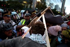 Anti-Israel activists clash with police near DNC; over 70 arrested