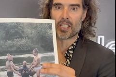 Russell Brand defends performing baptism in underwear: 'Are these tighty-whities satanic?'