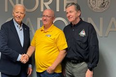 Biden expresses appreciation to disaster response volunteers during visit to NC | Baptist Press