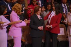 Kamala Harris receives prayer, likened to biblical Esther during worship at Ga. megachurch