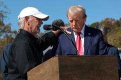 Christian business owner prays over Trump, sees hurricane as catalyst for community healing