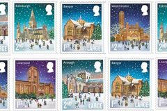 Royal Mail's 2024 Christmas stamps capture snowy splendour of iconic UK cathedrals