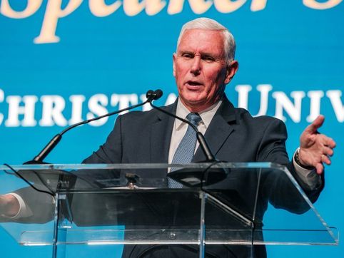 Mike Pence kicks off Christian college's speaker series, touted as model of Evangelical leadership