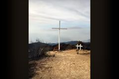 Wooden cross survives California wildfire unscathed, becomes symbol of hope for Christian university