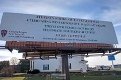 'Atheists strike out at Christmas': Catholic League unveils new billboard to counter FFRF