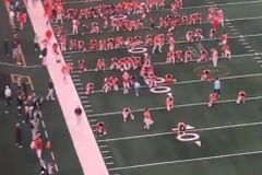 Ohio State players kneel in prayer on field before Cotton Bowl victory