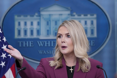 Youngest-ever White House press secretary makes debut