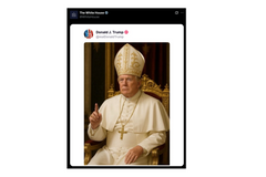 Trump Draws Criticism With AI Image of Himself As the Pope Ahead of the Papal Conclave