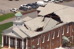 Church's sanctuary roof collapses hours after leaders notice cracks
