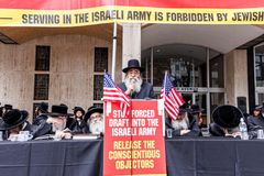 Orthodox Jews in New York protest Israeli draft