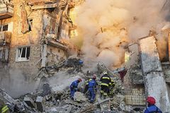 Russian strikes on Kyiv kill more than a dozen, damage EU building