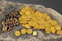 Archaeologists discover 'one of the largest hoards' of Byzantine-era coins found in Israel during Galilee dig