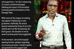 Jamaican TV presenter Winford Williams survives dramatic car crash, praises 'God’s grace' that injuries are not severe