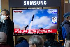 North Korea launches ballistic missiles ahead of Trump’s Asia trip