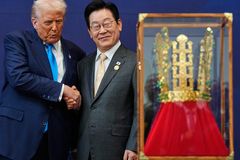 South Korea courts Trump, North Korea fires ballistic missiles