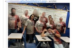 School district apologizes for 'confusion' over Halloween shirts some thought mocked Charlie Kirk