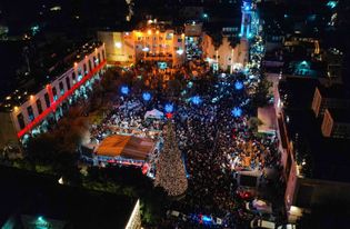 Bethlehem marks return of Christmas celebrations with packed tree lighting event