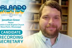 Miss. pastor Jonathan Greer to be nominated for SBC Recording Secretary | Baptist Press