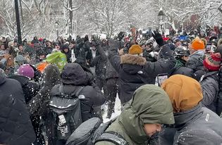 NYPD arrests suspect in snowball, ice assault on officers