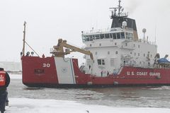 Snowmobiler stuck on Great Lakes ice floe rescued by Coast Guard