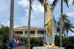 Trump ‘Don Colossus’ statue isn’t ‘golden calf' worship, Pastor Mark Burns claims