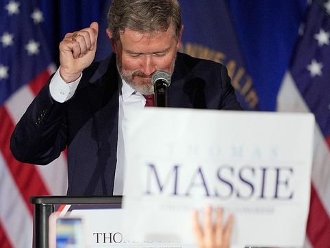 In Kentucky primary, U.S. Rep. Massie falls to Trump-backed Gallrein