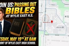 Texas school that allowed Muslim group to pass out Quran on campus warns parents about Bible distribution