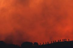 Tens of thousands evacuated due to wildfire near Los Angeles