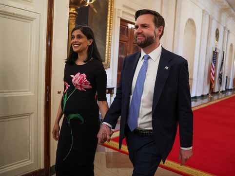 JD Vance says wife Usha aided journey back to Christianity, hopes she will convert