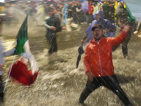 Over a dozen injured after car rams World Cup crowd in Mexico