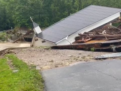 Deadly flash flooding destroys church in Kentucky