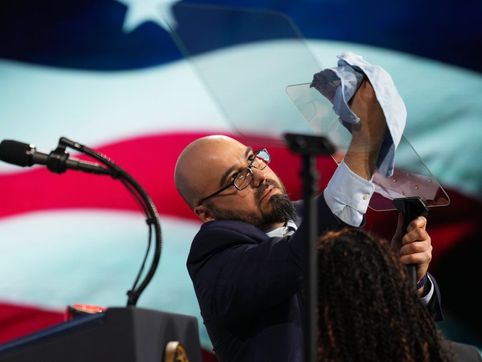 Trump teleprompter aide on leave over insider betting claims