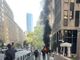 Suspect caught after fire, fireworks at NYC federal building