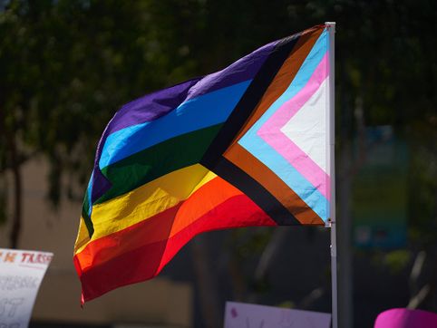 Texas school district posts, then deletes image showing top officials posing in front of progress pride flag