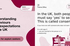 UK gov't tells asylum seekers it's not OK to rape women, have sex with children