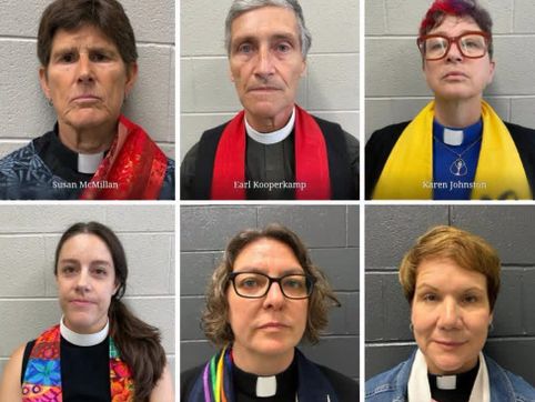 7 faith leaders arrested for trespassing at ICE office in Vermont