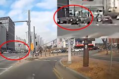 빨간불 돌진차량에…배달 나선 30대 아빠, 의식불명