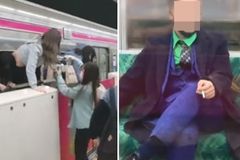 칼부림 방화후 태연하게 담배…도쿄 조커 사건[영상]