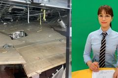 임현주 MBC아나 “밥 먹다 천장 붕괴…곧바로 뛰쳐나와”