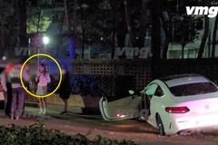 벤츠가 박살… 미스코리아 서예진 음주운전 영상보니