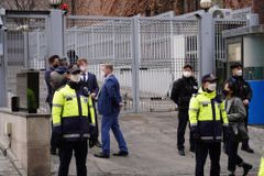 [포토] 긴장된 분위기 속 주한러시아대사관