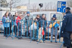 우크라이나 서부 도시 르비우, 20만 명이 몰려들다