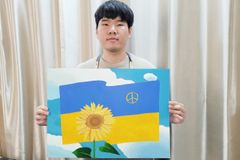 발달장애인 작가, 그림으로 우크라이나 평화 염원 메시지