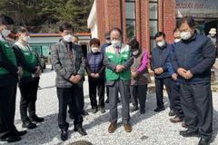 한교총 지도부, 울진 산불피해현장 방문