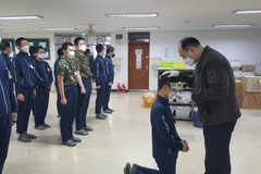 제55보병사단, 신병영문교회에서 진중 세례식 진행