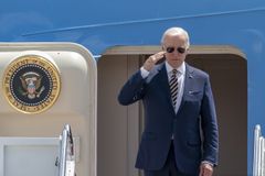 바이든 미국 대통령, 오산공군기지 도착